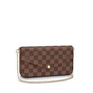 Louis Vuitton Pochette Felicie Damier Ebene Shoulder Bag